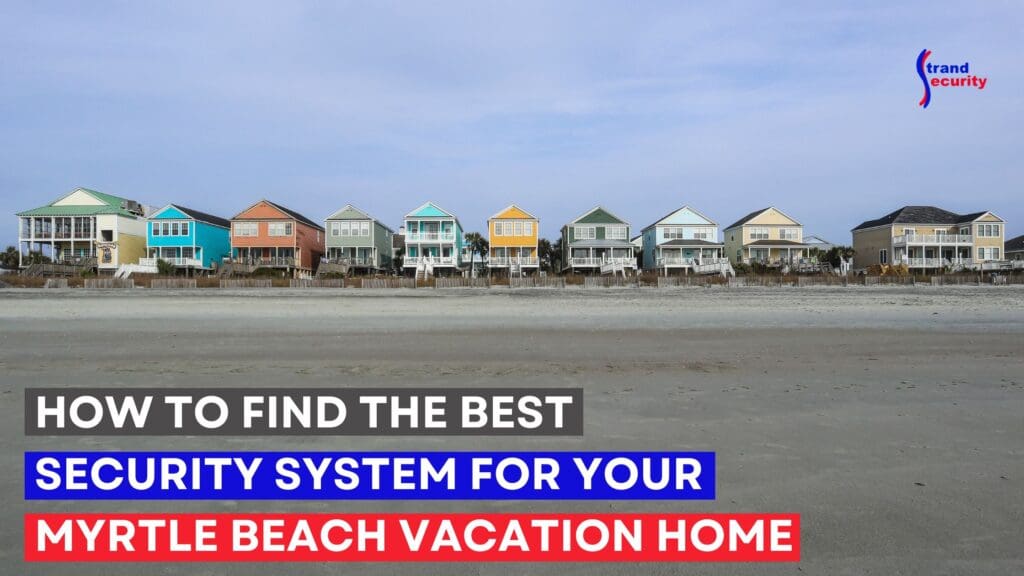 A row of Myrtle Beach Vacation homes on the Grand Strand in Myrtle Beach South Carolina