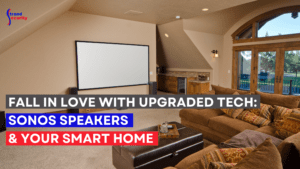 sonos speakers in a home theater in a South Carolina home