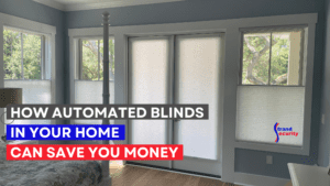 Automated blinds in a Myrtle Beach South Carolina home, blocking out UV light and heat.