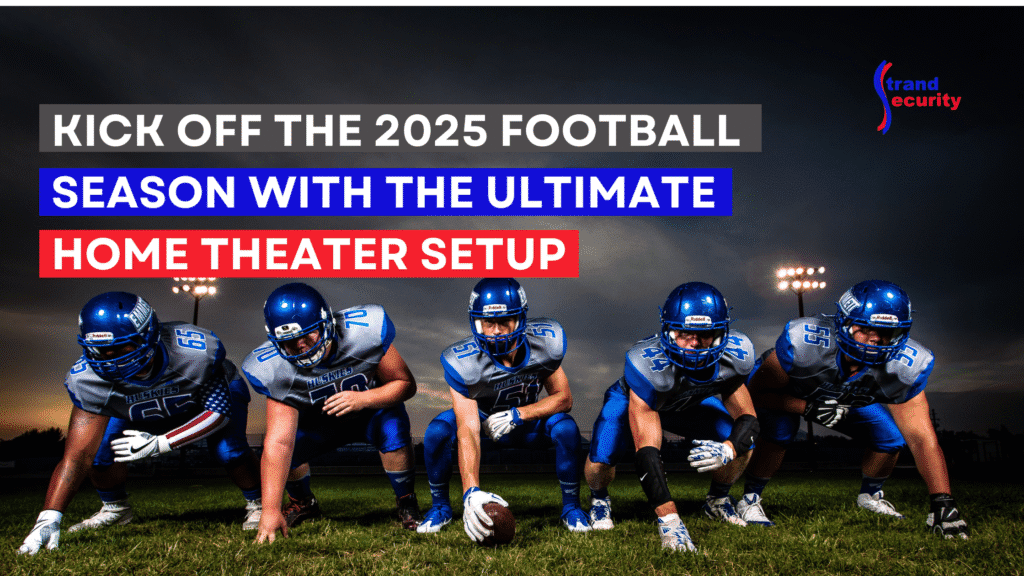 LIne up of porfessional football players: Kick Off the 2025 Football Season with the Ultimate Home Theater Setup
