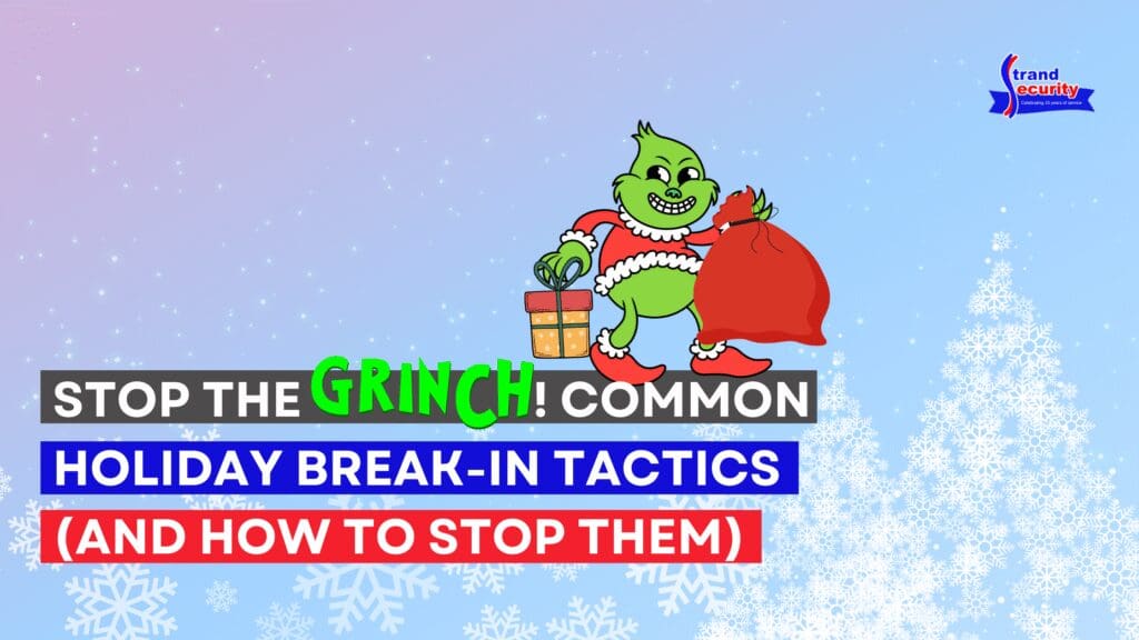 The Grinch is a burglar, breaking into a home, and is now leaving with presents and electronics. 